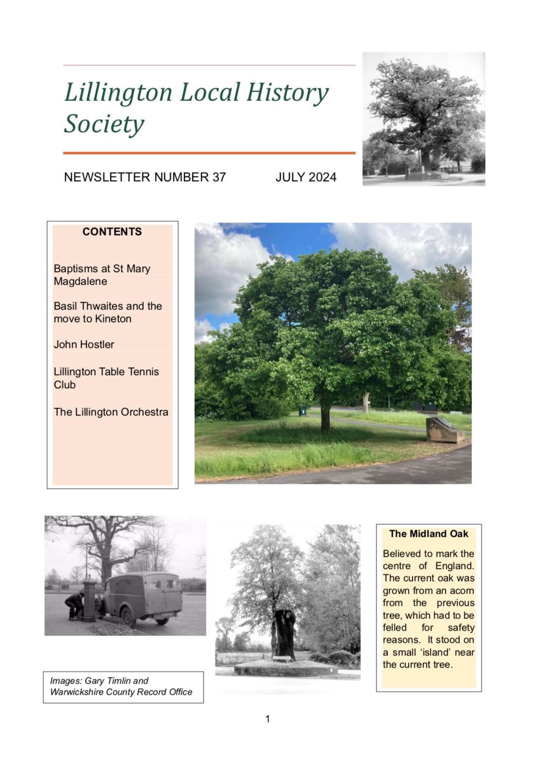 Lillington Local history July Newsletter 2024